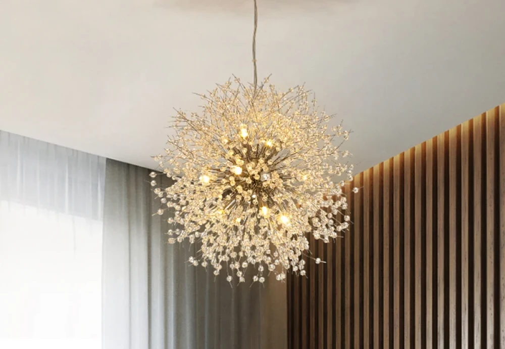 globe glass chandelier